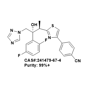 4-[2-[(2R,3R)-3-(2,5-difluorophenyl)-3-hydroxy-4-(1,2,4-triazol-1-yl)butan-2-yl]-1,3-thiazol-4-yl]benzonitrile